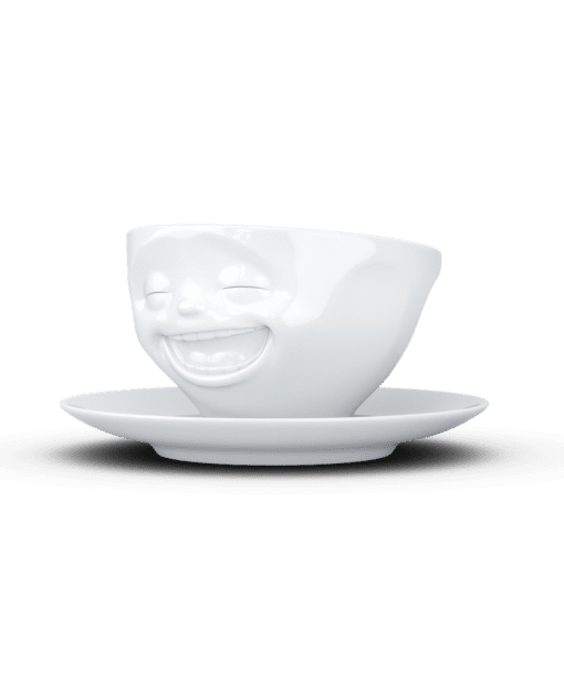 Cup and saucer  Laughing