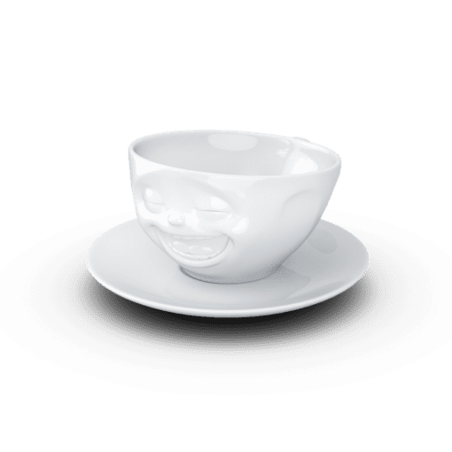 Cup and saucer Laughing